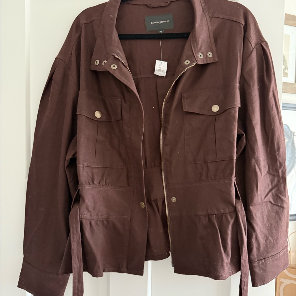 Banana Republic Chocolate Utility Jacket
